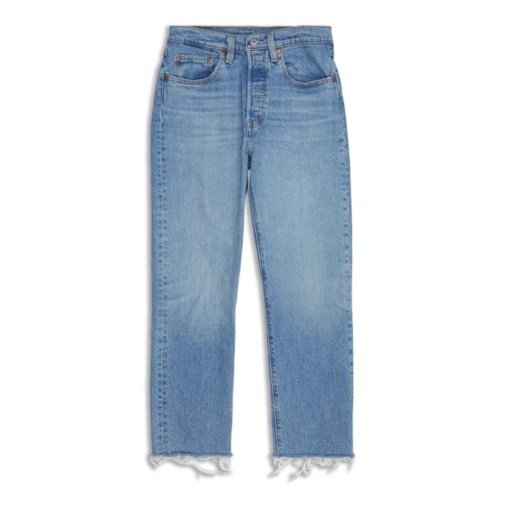 Levi's Women's 501 Original Fit Jeans in a light wash.
